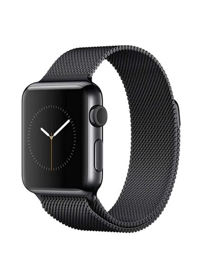 Buy Milanese Loop Watch Band for 38mm/40mm Apple Watch, Stainless Steel iWatch Replacement Strap - Black Color in Egypt