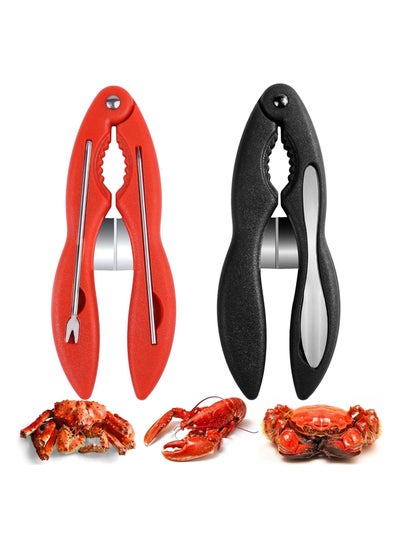 Buy Crab Leg Crackers and Tools, 2PCS Multifunctional Lobster Crackers and Picks Set, Portable Shellfish Crab Claw Cracker Stainless Steel Seafood Crackers & Forks, Crab Leg Sheller, Dishwasher Safe in Saudi Arabia