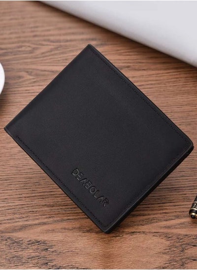 Buy Elegant PU Leather Ultra Slim Wallet For Men in Saudi Arabia