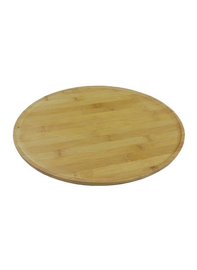 Buy Lazysusan Turn Bottom Bamboo Tray Brown 2.5 x 36 x 36 cm G14-SQ001 in Saudi Arabia