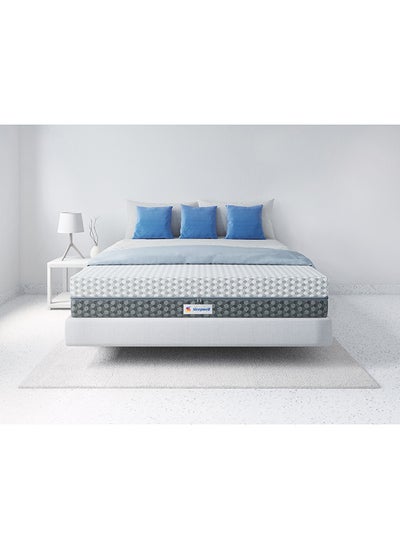 اشتري Dual Pro Profiled Foam 100 Night Trial Reversible Bed, Gentle And Firm Triple Layered Anti Sag Foam Mattress White في الامارات