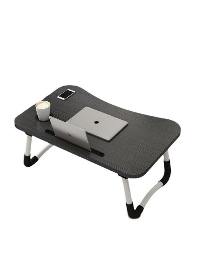 Buy Multifunctional Folding Computer Table with Cup Holder 65*43*6cm in Saudi Arabia