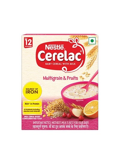 Buy Nestlé CERELAC Baby Cereal with Milk - Multigrain & Fruits in UAE