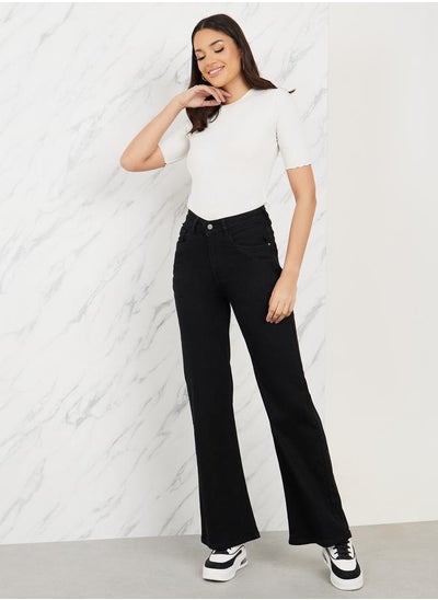 اشتري High Rise Fit and Flare Jeans في السعودية