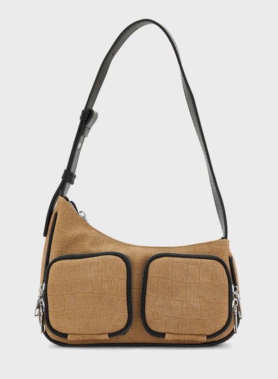 Buy Shoulder Bag With Pocket Detail in UAE