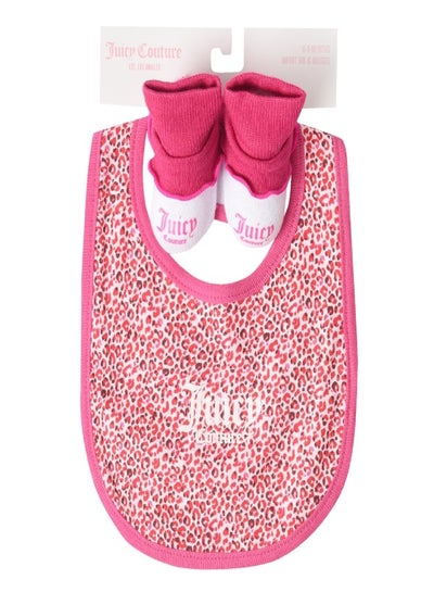 Buy Juicy Couture Hat and Bootie Baby Gift Set Wild Orchid in UAE