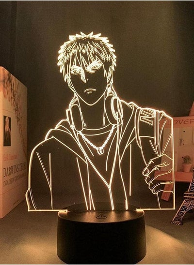 Buy Multicolour 3D LED Night Light Illusion Lamp USB Anime Kuroko Basketball Taiga Kagami Bedroom Decor Birthday Present Manga Room Table 16 Colors With Remote Control in UAE