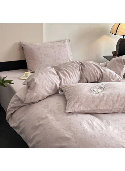 Buy 4-Piece Cotton Comfortable Set Bed Sheet Set Gift Birthday Gift Moving Gift in Saudi Arabia