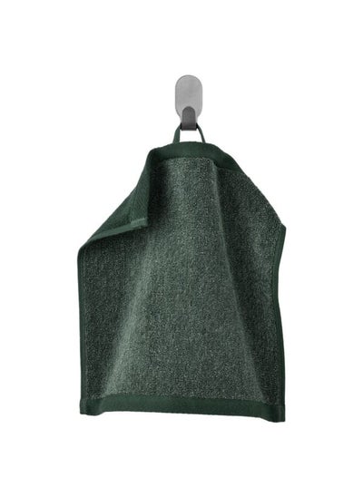 Buy Washcloth dark green/mélange 30x30 cm in Saudi Arabia