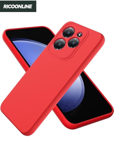 Buy Infinix Hot 40/40 Pro Case Cover, Silicone Protective Phone Case for Infinix Hot 40/40 Pro, Slim Thin Full Body Protect Soft Shockproof Cover for Infinix Hot 40/ Infinix Hot 40 Pro, Red in UAE