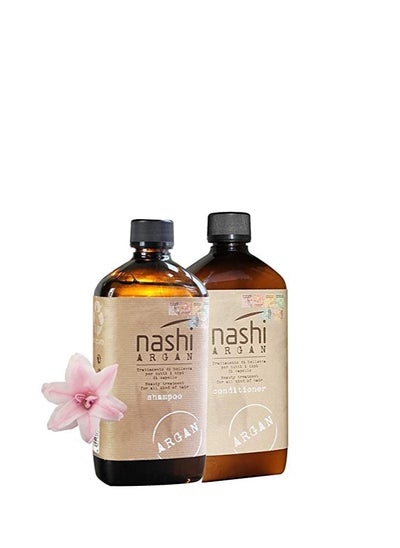 Buy Nashi Argan Shampoo 400ml and Conditioner 400ml Set in UAE