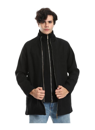 Buy Multi Zippers High Neck Gokh Jacket in Egypt