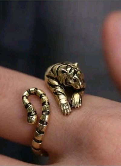 Buy Tiger Design Cuff Ring SHEIN in Egypt