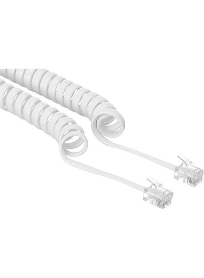 Buy Telephone Line Cord 5M - White in Egypt