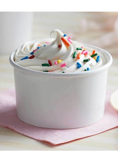 Buy Hotpack | White Ice Cream Bowl 120Ml - 5 Pieces in UAE