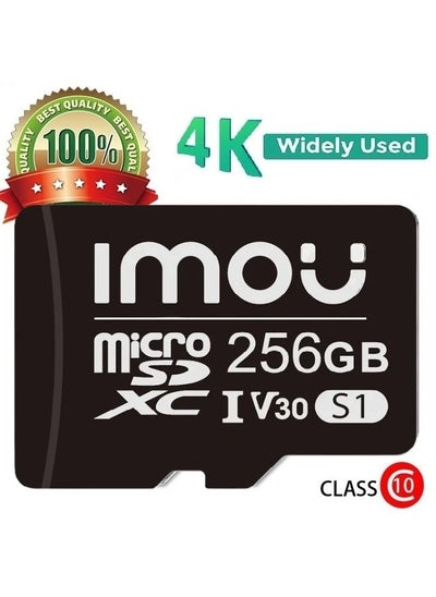 Buy 256GB Ultra Fast Speed Micro SDXC Memory Card Class 10 (U3/ V30/3D) TLC Nand Flash Card with Read Speed is 95MB/s and Write Speed is 38MB/s in Saudi Arabia