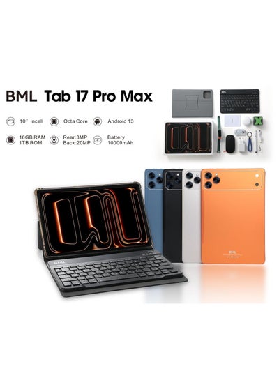 Tab 17 Pro Max Smart Tablet 10 inch Display, 16GB RAM, 1TB ROM - with ...