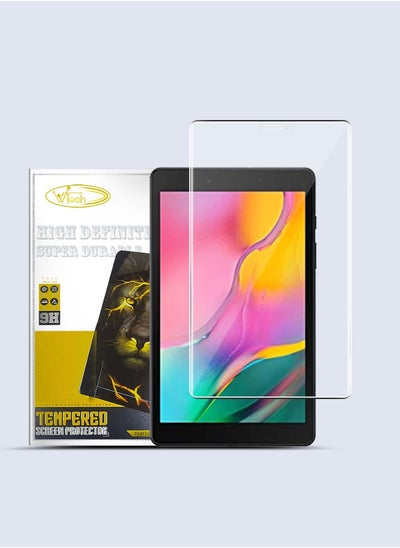 Buy Pure Vision Series Curved Edges Full Coverage Anti-Reflection HD Tempered Glass Screen Protector For Samsung Galaxy Tab A8 T295 8.0 Inch 2019 Clear in Saudi Arabia