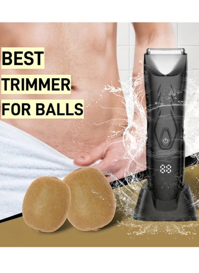 Buy Body Trimmer for Men, Groin Hair Trimmer, Men Grooming for Groin and Body, Electric Ball Trimmer-No Nick, No Cut Pubic Trimmer Body Shaver Waterproof Wet/Dry in Saudi Arabia