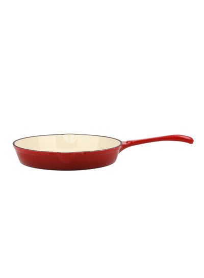Buy Non-Stick Dutch Oven Fry Pan 25.5x41.5cm-Red in UAE