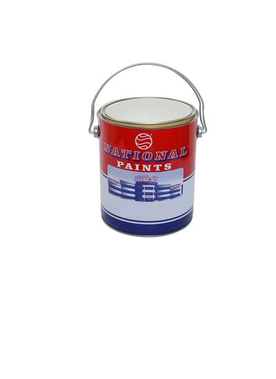 Buy NATIONAL PAINTS- NC Topcoat white matt 3.6 L in UAE