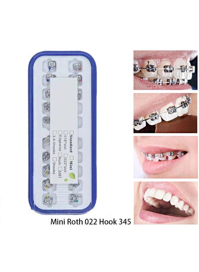 اشتري 20 pieces, including tooth model mini Roth bracket Roth 022 slot glueable, with hook 345 في السعودية