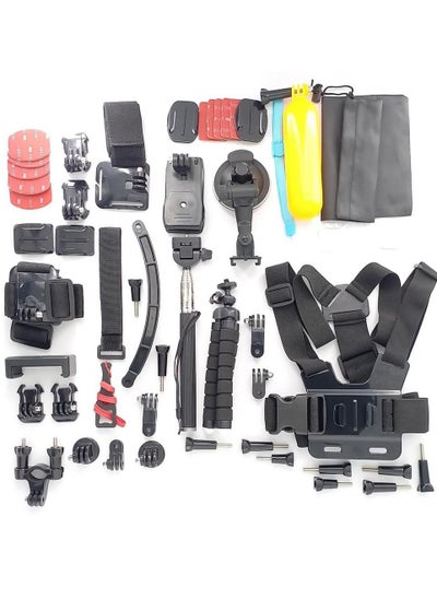 Buy PhatCat 60-IN-1 Kit for Action Cameras Accessories Compatible with GoPro Hero 12, Hero 11, Hero 10, Hero 9, Insta360 in UAE