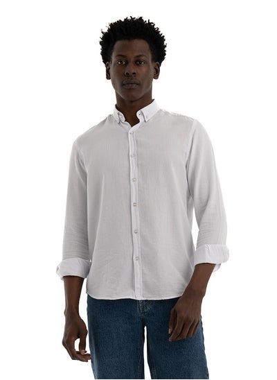 Buy Shirt, Men's  Stylish Soft And Flexible, Pique White in Egypt