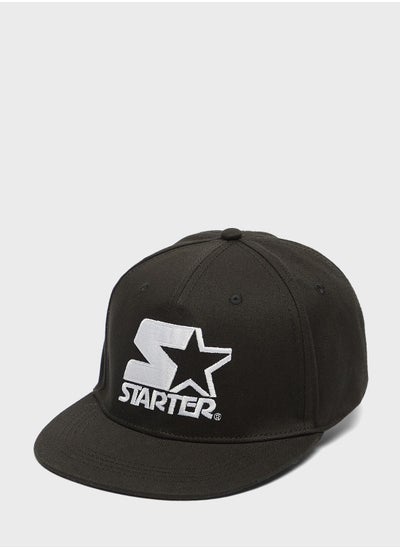 Buy Logo Print Flat Peak Cap in Saudi Arabia