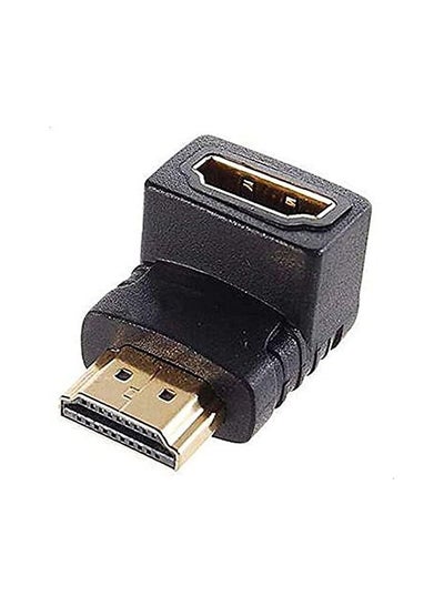 Buy 90 Degree HDMI Right Angle Adapter M/F Gold Plated for 1080p 3D TV LCD HDTV in Egypt