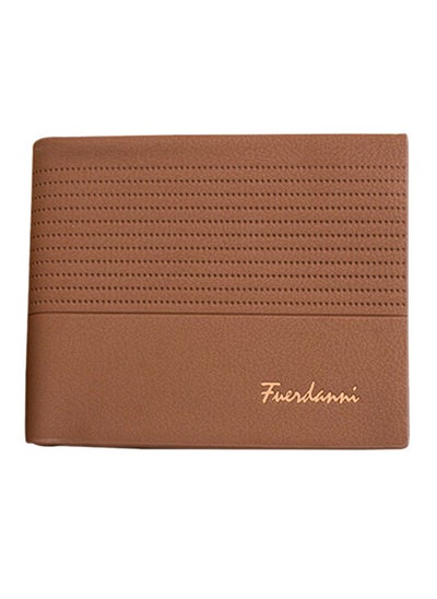 Buy Vintage Multi-Slot Bi-Fold Wallet Light Brown in UAE