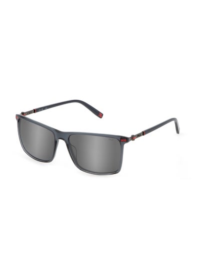 اشتري Men's Square Shape  Acetate Sunglasses SFI447 574ALX - Lens Size: 57 Mm - Shiny Asphalt Grey في السعودية