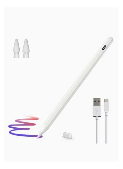 اشتري Stylus Pen for iPad with Palm Rejection, Active Pencil Compatible with (2018-2022) iPad Pro 11 & 12.9 inch, iPad 9th/8th/7th/6th Gen, iPad Air 5th/4th/3rd Gen,iPad Mini 6th/5th GenStylus Pen for iPad في الامارات