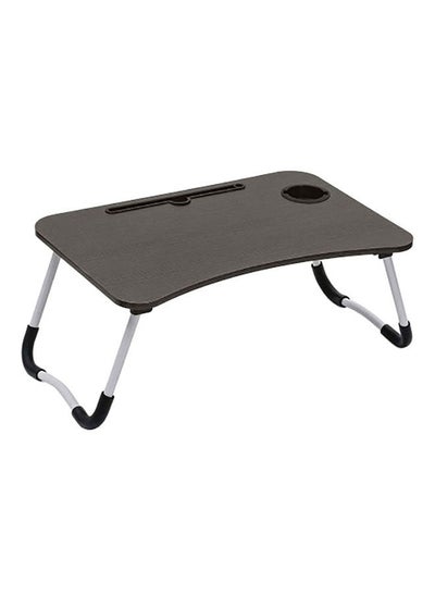 Buy Foldable Laptop Table Dark Brown 60x40x 28cm in Saudi Arabia