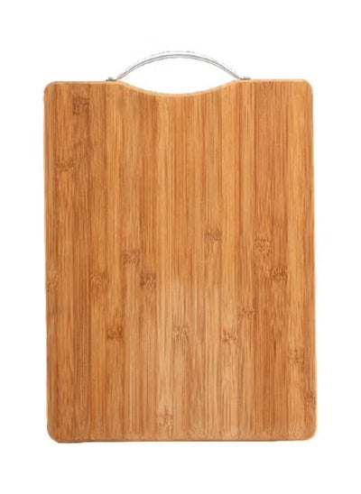 Buy Wooden Meat And Fruit Cutting Board With Hanger Brown 40x30cm in Egypt