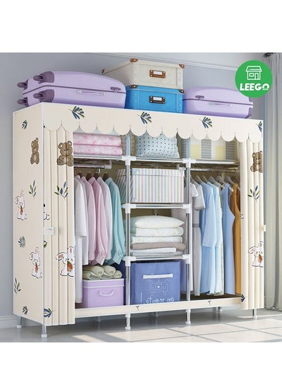 Buy Premium Fabric Wardrobe Organizer Portable Wardrobe Closet Clothes Organizer in UAE