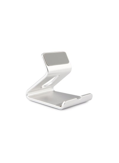 Buy Mobile Desktop Stand – Solid Aluminum Holder For Mobile & Tablet UP To | Silver in Egypt
