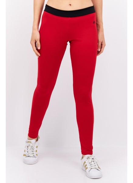 Buy Women Sportswear Fit Pull On Training Leggings, Red/Black in UAE