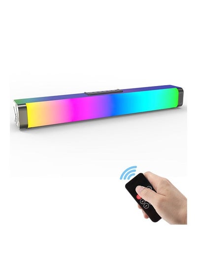 Buy Soundbar Speaker RGB LED Light Bar with Several Colors for Perfect Sound and Entertainment System TV Wall Mount Bluetooth AUX Optical and HDMI Connection in UAE