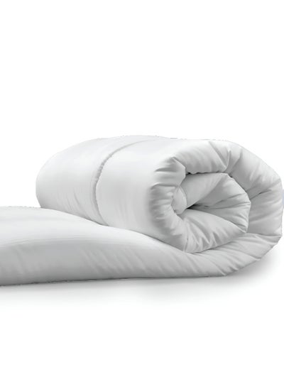 Buy White Colour Soft Solid King Size Duvet Microfiber 240 X 260Cm in UAE