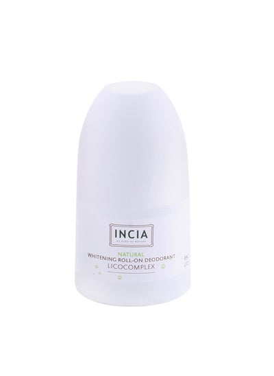 Buy Incia Roll On Deodorant For Whitening Skin 50ml in Saudi Arabia