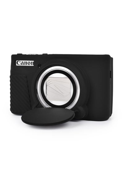 اشتري SX730 SX740 Camera Case, Soft Silicone Case for Canon PowerShot SX740/SX730 HS Camera(Black) في السعودية