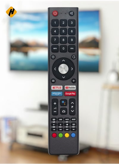 اشتري Replacement Remote Control for Saba Changhong CHIQ UHD TV Compatible Models L32H7S L40H7S SA40S67A9 SA24S46A9 U58H7A SA32S67A9 L43H7S U58H7S U50H7A U55H7A U43H7A GCBL-TV02ADBBT في الامارات