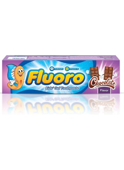 Buy Fluoro Kids Toothpaste With Chocolate Flavour 50 Gm in Egypt