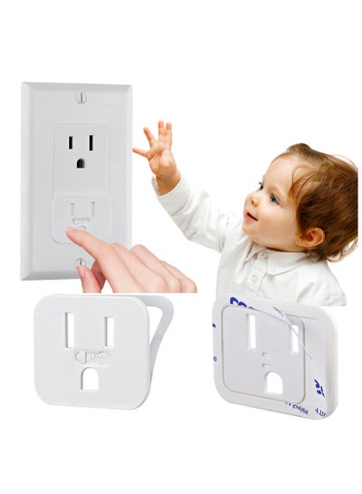 Buy 12pcs Baby Proofing Plug Covers, Self-Closing Outlet Covers, 2024 Upgraded Safe & Secure Wall Socket Plug Cover for Home, Office, Kitchen, School Toddlers & Babies Protection in UAE