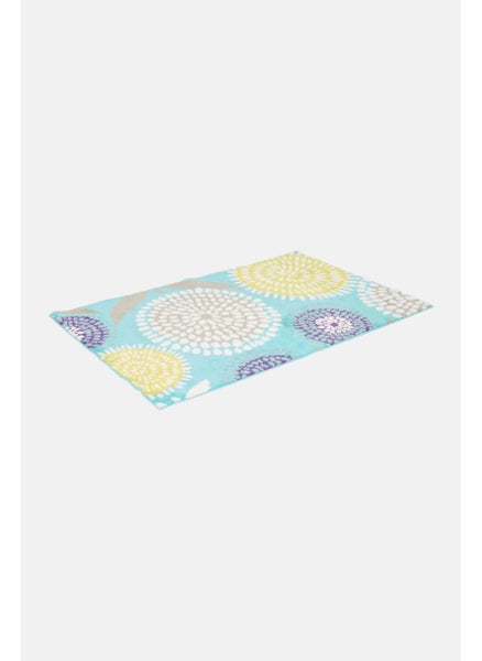 اشتري Pointillist Pansy Area Rug 107 x 168 cm, Blue Combo في الامارات