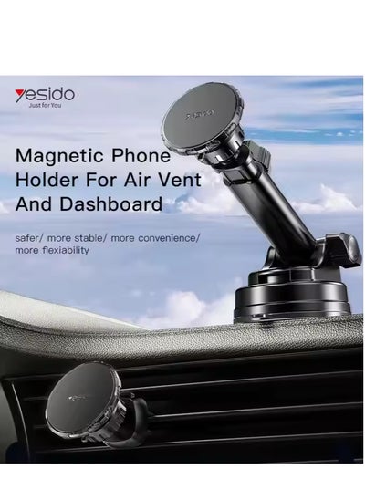 Buy Yesido-Magnet Holder-2 In 1 Magnetic Brackets For Air Vent & Dashboard-C160 in Egypt