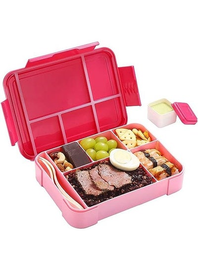 Buy Children's Lunch Box with Compartments - Pink in Saudi Arabia