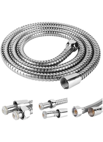 اشتري Shattaf Pipe Muslim Shower Hose for Toilet Handshower, Stainless Steel Flexible Explosion-Proof Encryption Hose (3 Meter) في الامارات