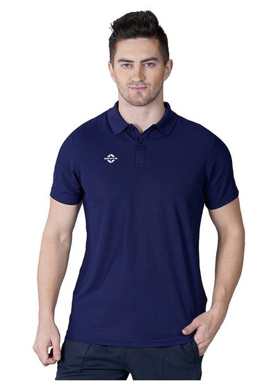 Buy 2350 - 8 Polo T-shirt | Size : XXL | Material : Polyester | Light Weight | Comfortable | Stylish | Gym and Sports Wear in UAE